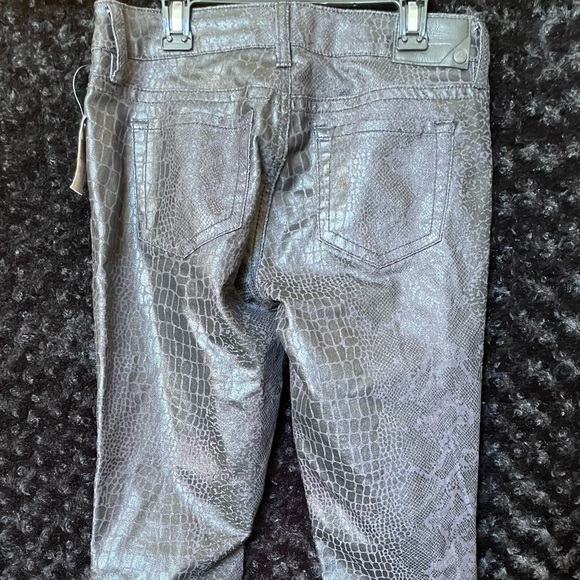 buffalo david bitton jeans black crocodile print - Picture 3 of 5